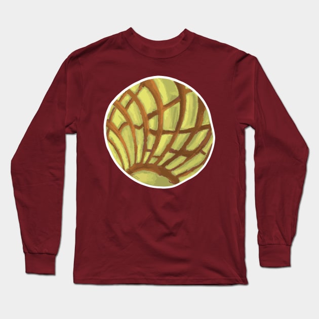 Yellow Concha - Pan Dulce Sweet Bread Long Sleeve T-Shirt by That5280Lady